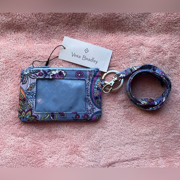 NWTđź’™Vera Bradley Zip-ID & Lanyard Lisbonđź’™ - Picture 4 of 7
